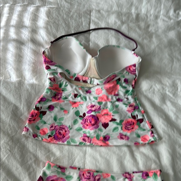 Betsy Johnson Prisoner of Love High Waste Two Piece Underwire Tankini - Picture 4 of 9